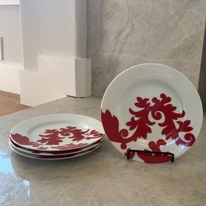 FOUR 8” ceramic salad plates